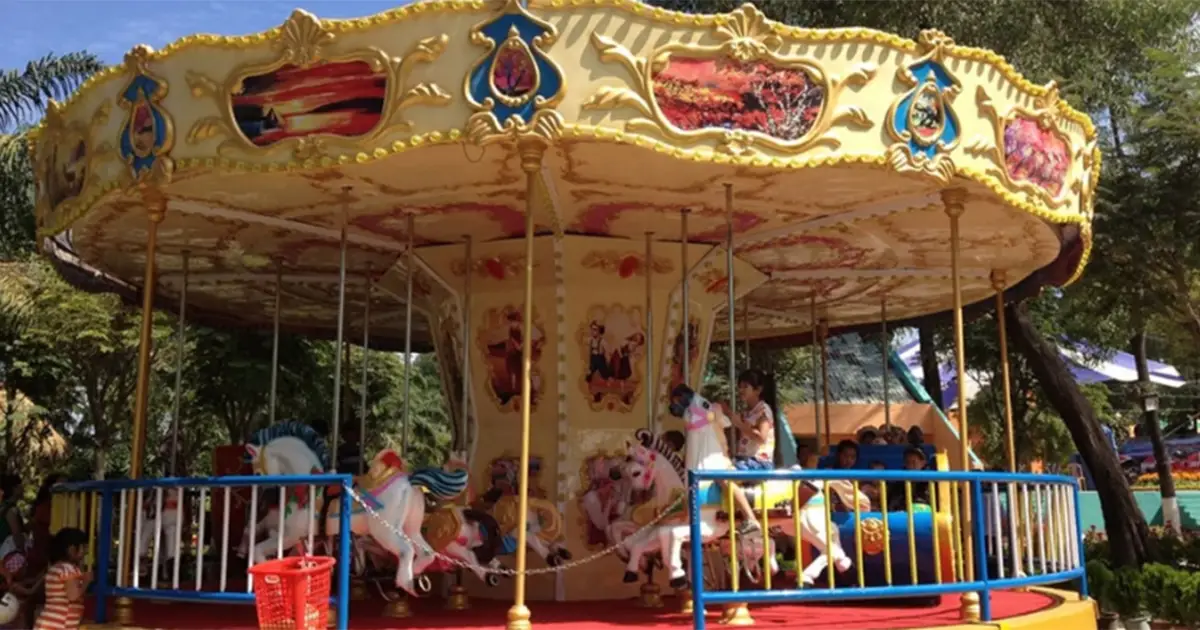 khu trò chơi trên cạn khu du lịch bửu long