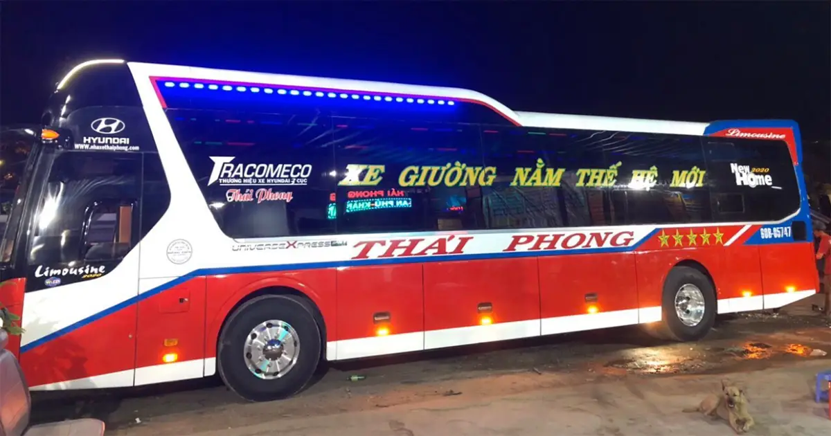 nhà xe Thái Phong tuyến Đồng Nai - Kiên Giang