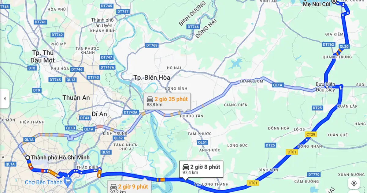 Hướng dẫn đường đi đến Tượng Đức Mẹ ở Núi Cúi Đồng Nai