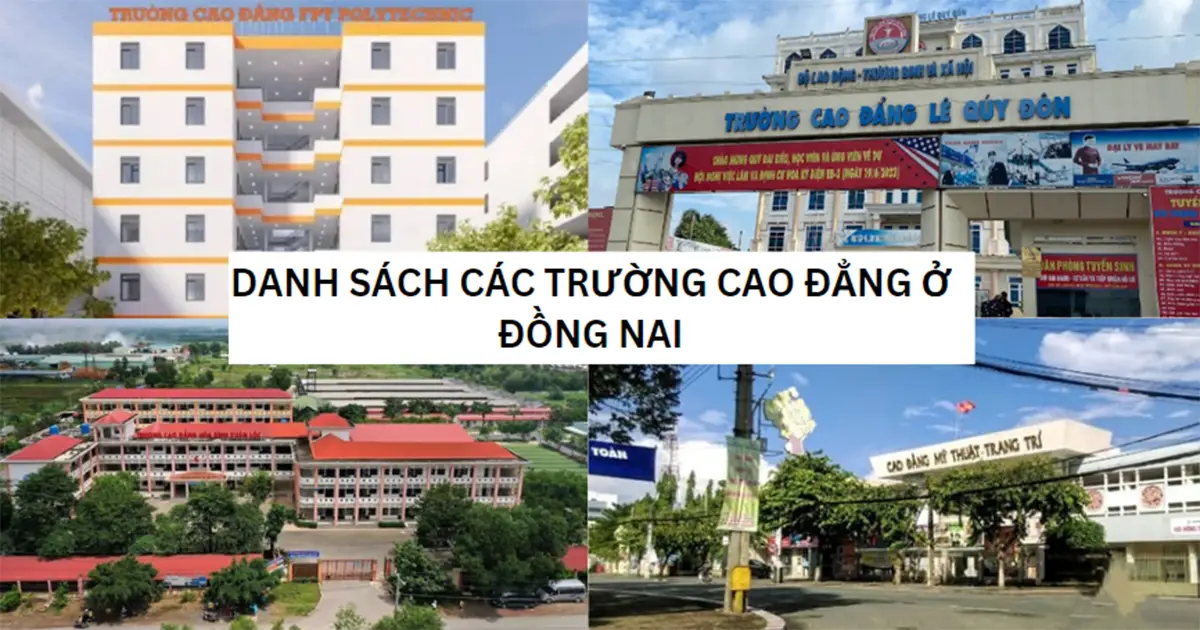 Danh sách trường Cao đẳng ở Đồng Nai mới nhất 2025