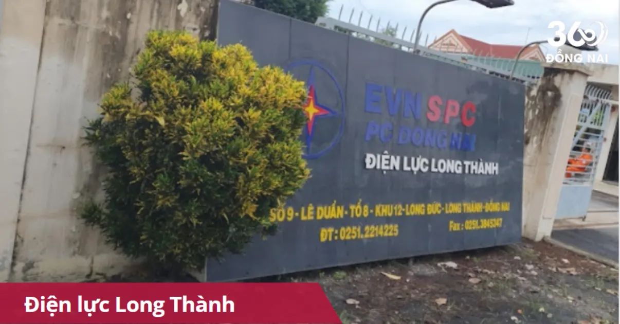 Địa chỉ, SĐT Điện lực Long Thành mới nhất năm 2025