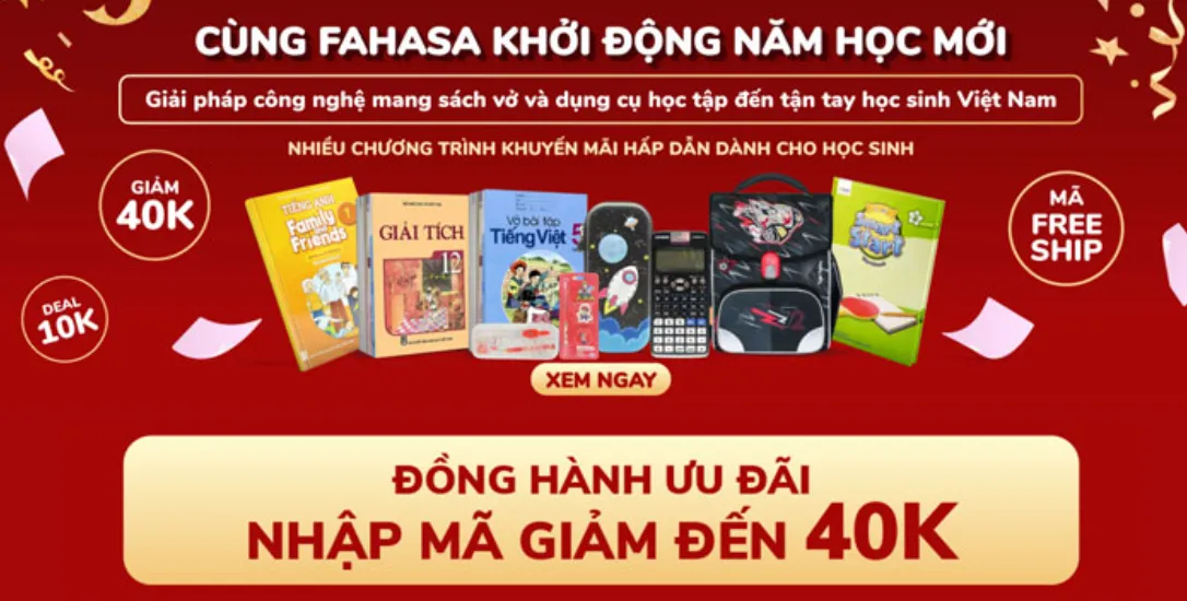 Chương trình khuyến mãi tại Nhà sách FAHASA Đồng Nai