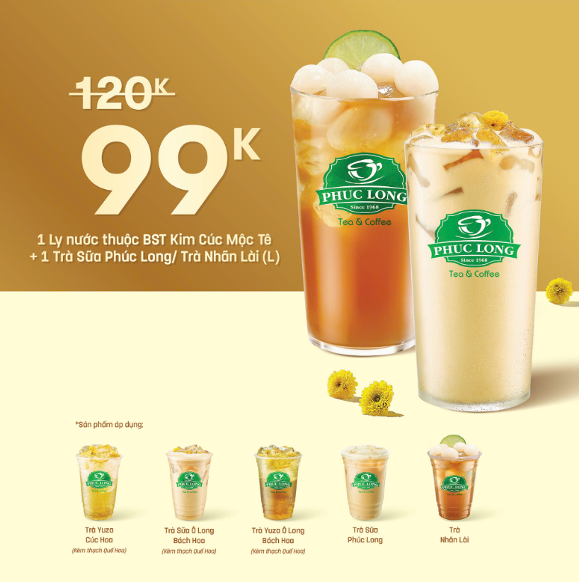 Chương trình khuyến mãi Phúc Long Đồng Nai mới nhất