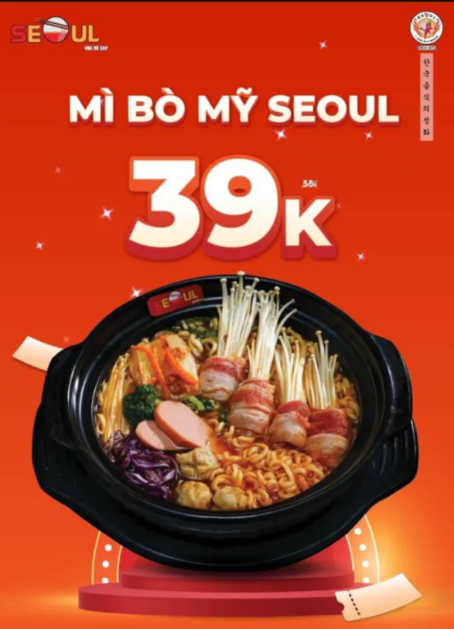 Chương trình ưu đãi tại mì cay SEOUL Xuân Lộc mới nhất