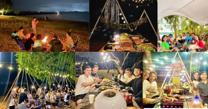 Đốt lửa trại và tổ chức tiệc nướng BBQ