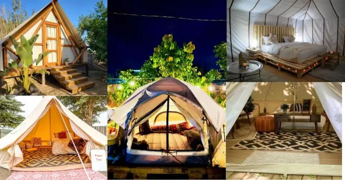 Các khu lều trại được trang bị đầy đủ các tiện ích hiện đại