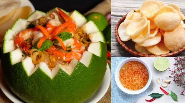 Trộn gỏi và trang trí